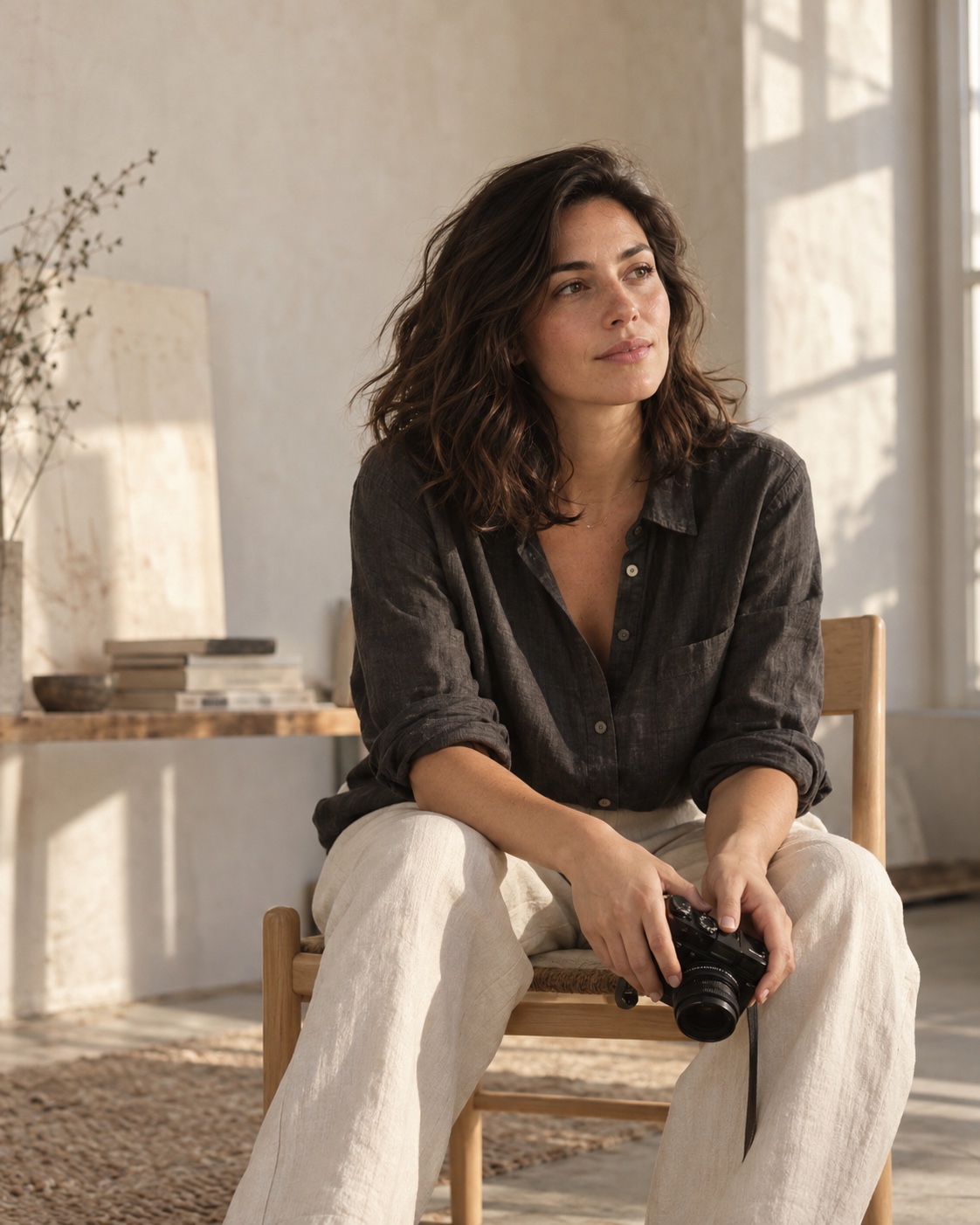 Concept creator website with an editorial studio portrait